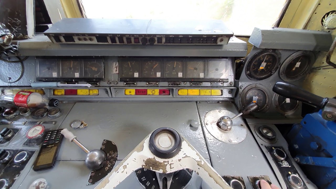 Electric locomotive Skoda - rheostat brake on fast train