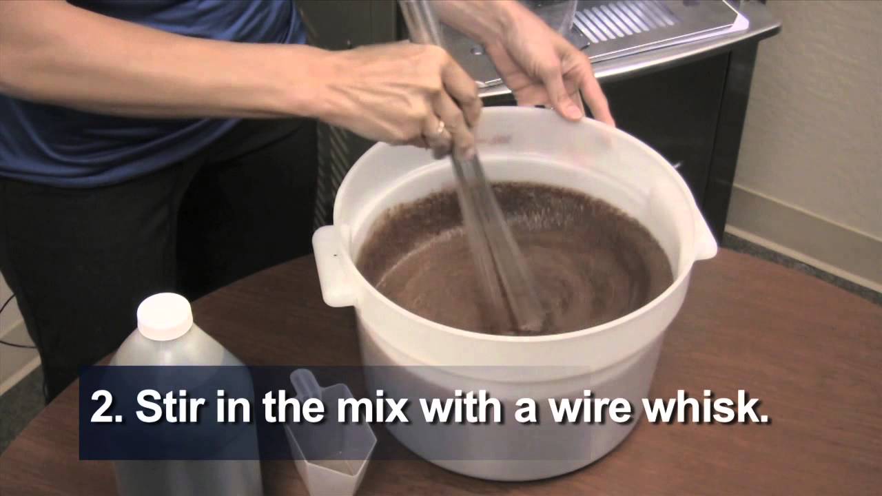 Nancis Frozen Yogurt Mix Preparation