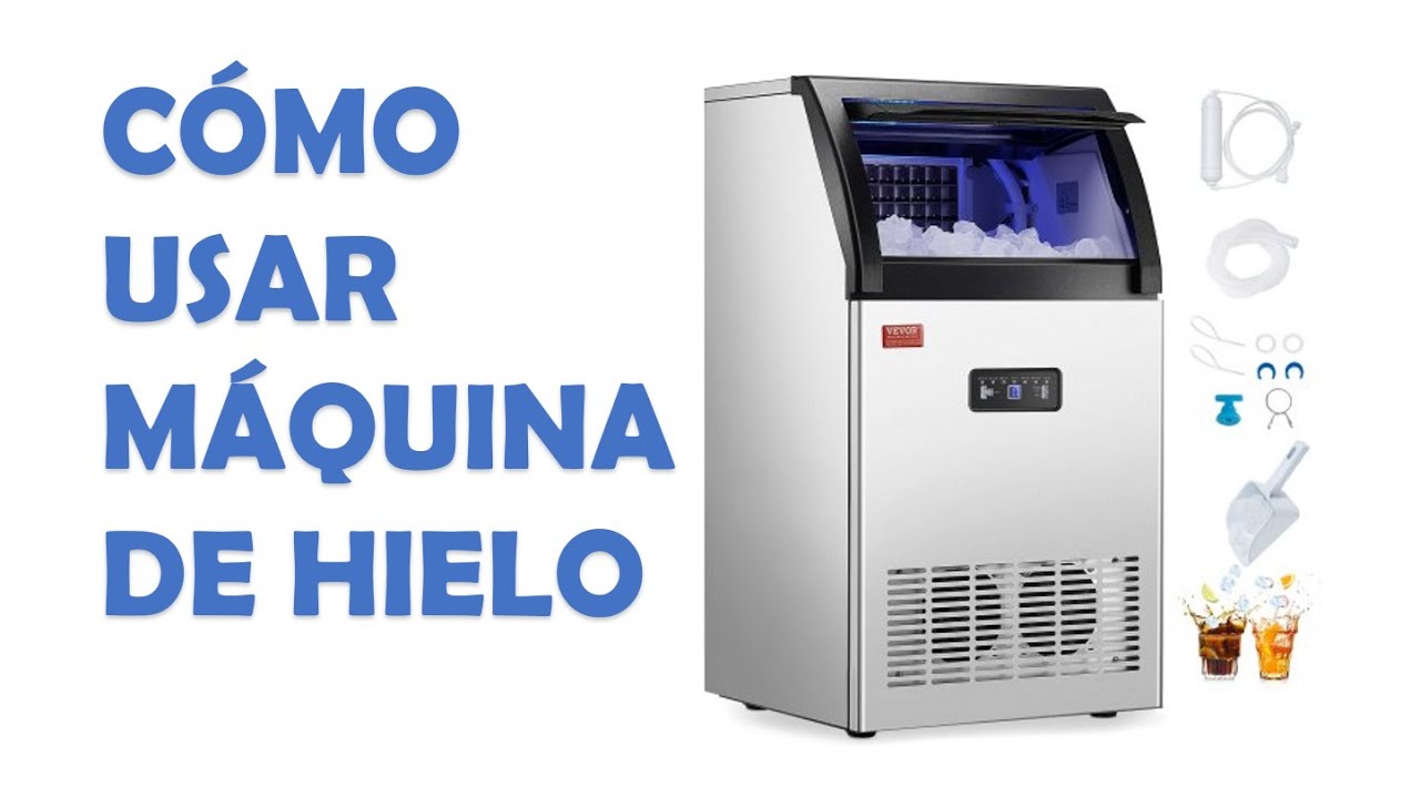 Cómo usar maquina de hielo unboxing - como funciona - 30kg diario -