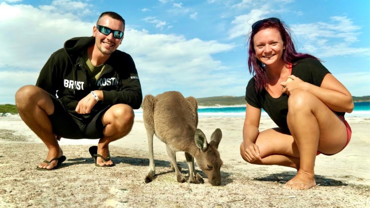 Der SCHÖNSTE STRAND Australiens?! • Wir treffen Kängurus am Lucky Bay⎜Reise VLOG #43