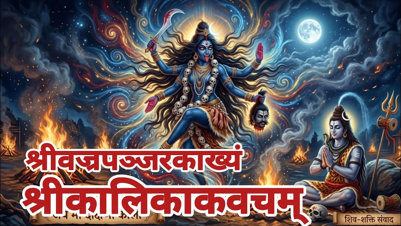 श्रीवज्रपञ्जरकाख्यं श्रीकालिकाकवचम् | Vajra Panjara Kalika Kavach | Powerful Kali Protection Mantra