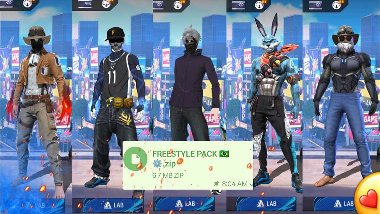 FREE FIRE OB52 FREESTYLE BUNDLE GLITCH FILE FULL SAFE !!