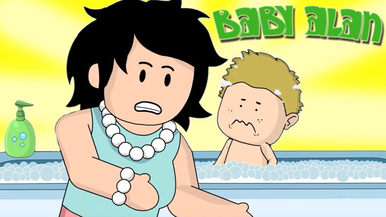 Bath Time! Baby Alan Cartoon Season 1 Episode 16