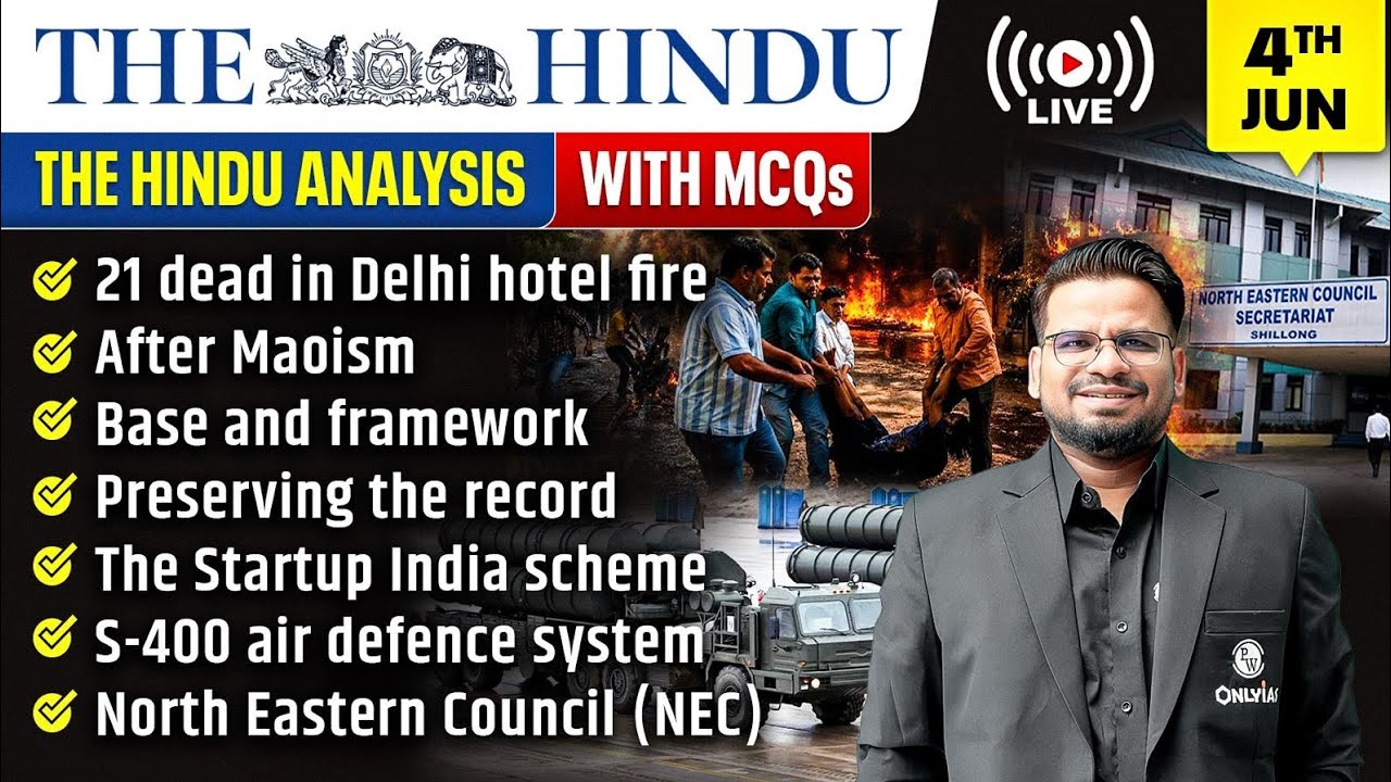 The Hindu Analysis | 4th June 2026 | The Hindu Newspaper  - Practice Questions | Prashant Sir