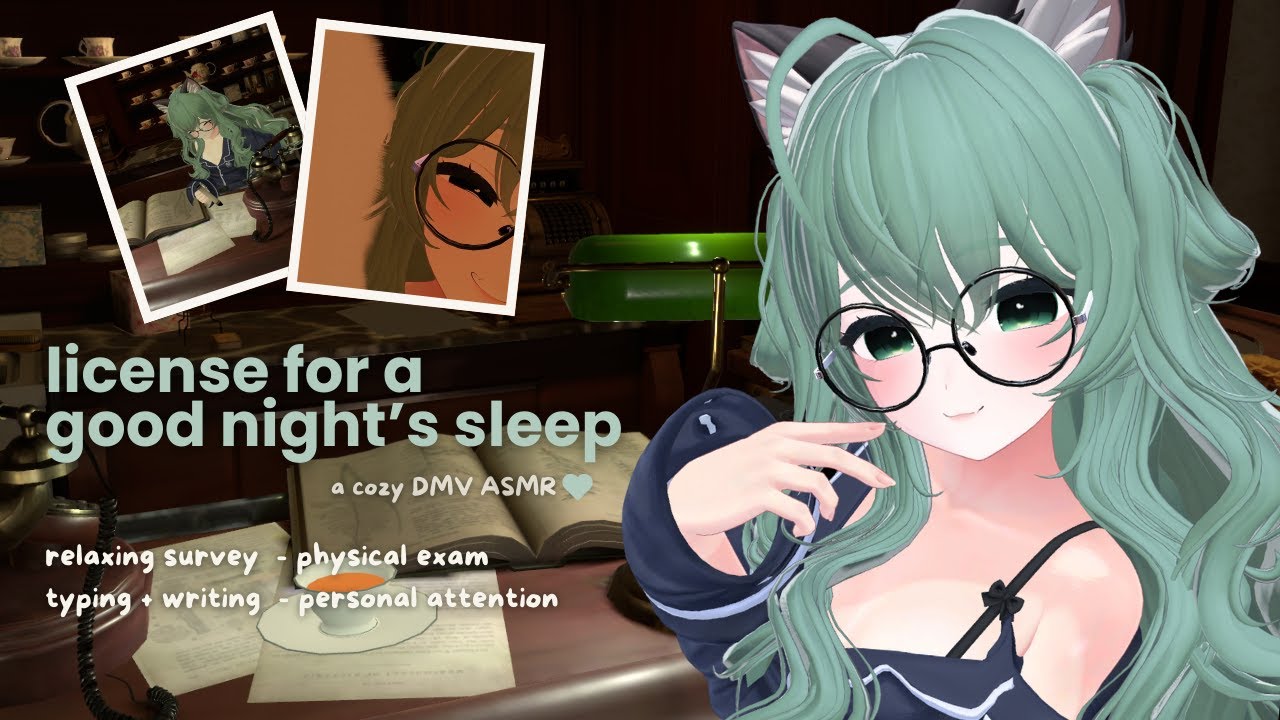【VRChat ASMR/SR3D】Get a good night's sleep at the DMV ♡ Relaxing Survey, Physical Exam, & Pampering