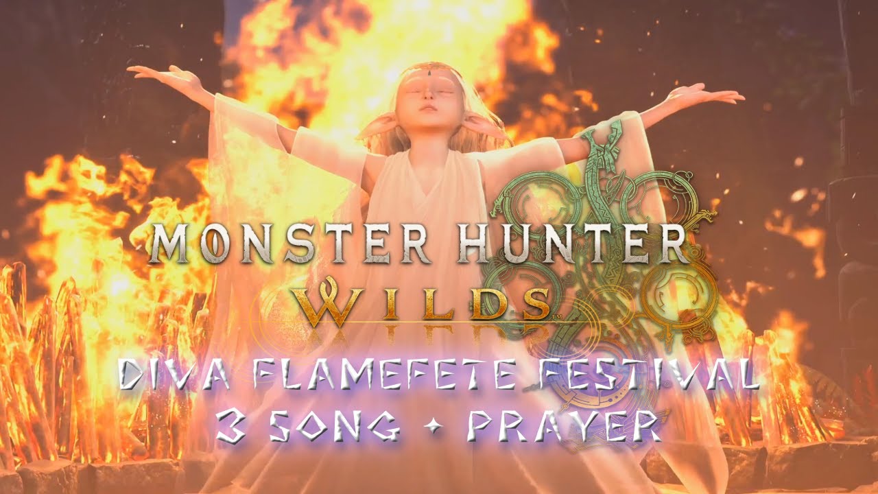 Monster Hunter Wilds: Flamefete Diva Full Performance (All Songs + Prayer) #MHWilds #Flamefete