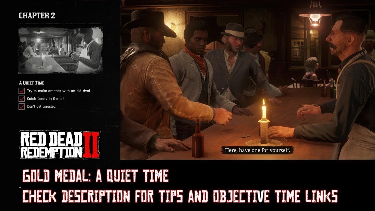 Red Dead Redemption 2 Goldrush Trophy Part 12 A Quiet Time Gold Medal 12 4K