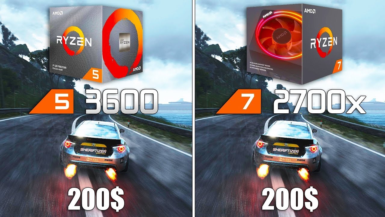 Ryzen 5 3600 vs Ryzen 7 2700x Test in 9 Games