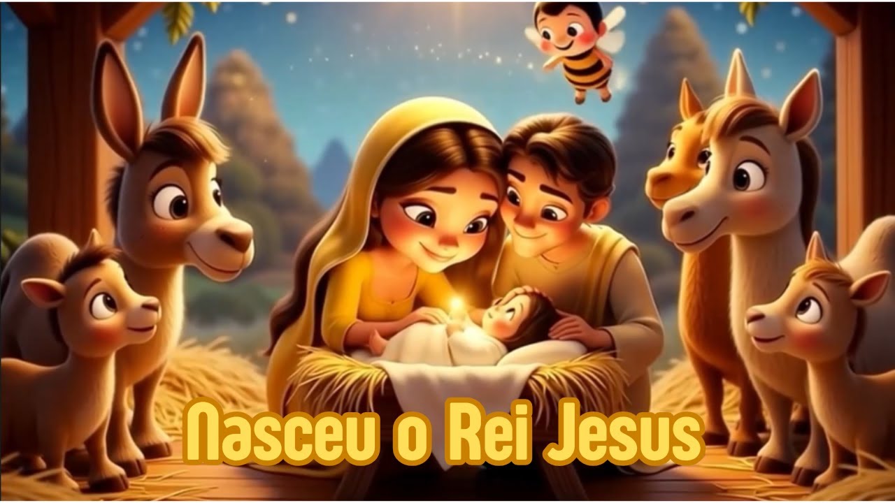Nasceu o Rei Jesus! – Música de Natal Infantil | Cantinho da Abelhinha