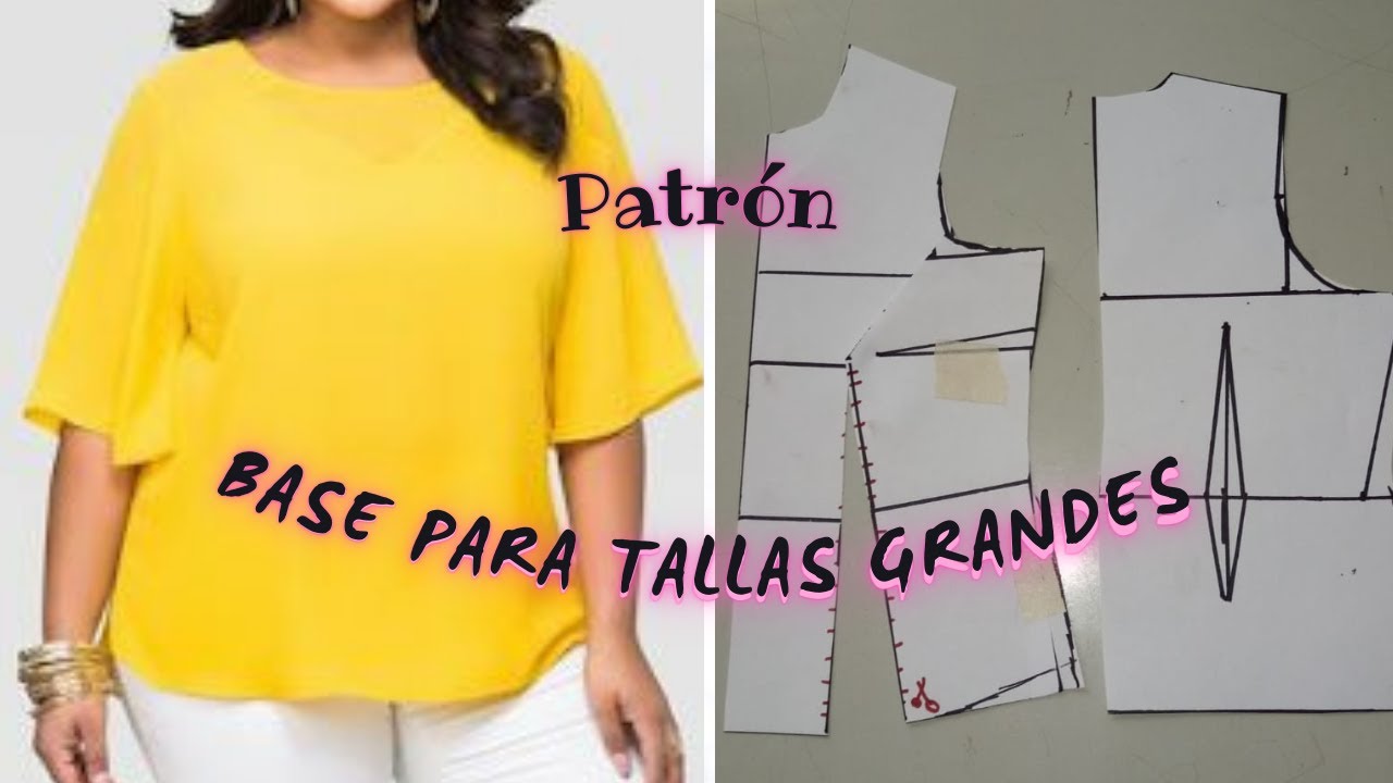 Patrón Base Para Tallas Grandes y Tips / Patronando con Kari