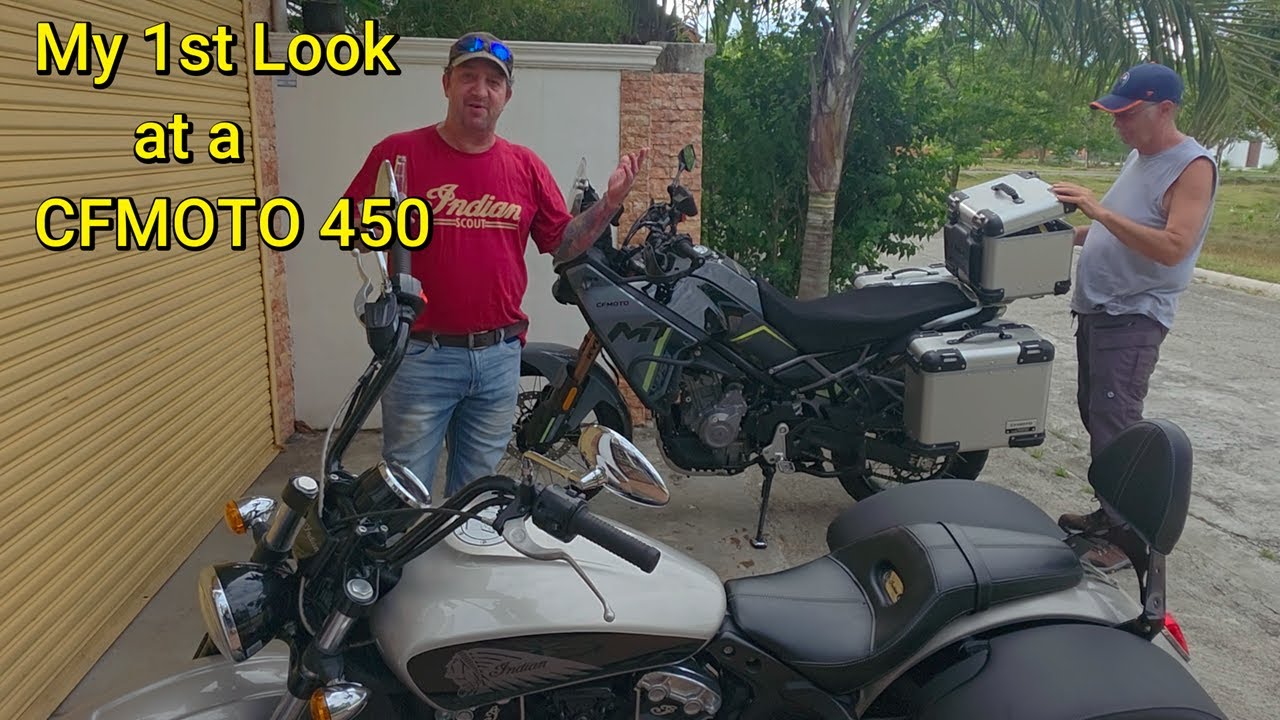 Навстречу нам приехали CFMOTO 450 Adventure и INDIAN!