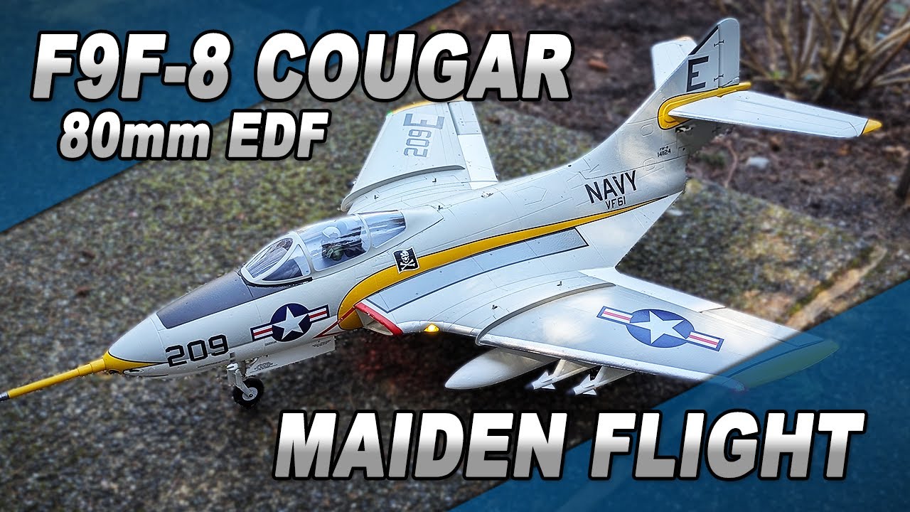 Freewing F9F-8 Cougar 80mm EDF | Maiden Flight