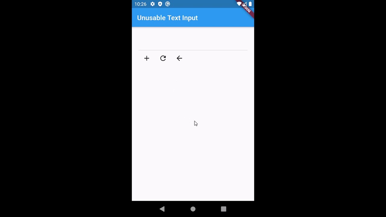 Unusable Flutter Text Field Widget