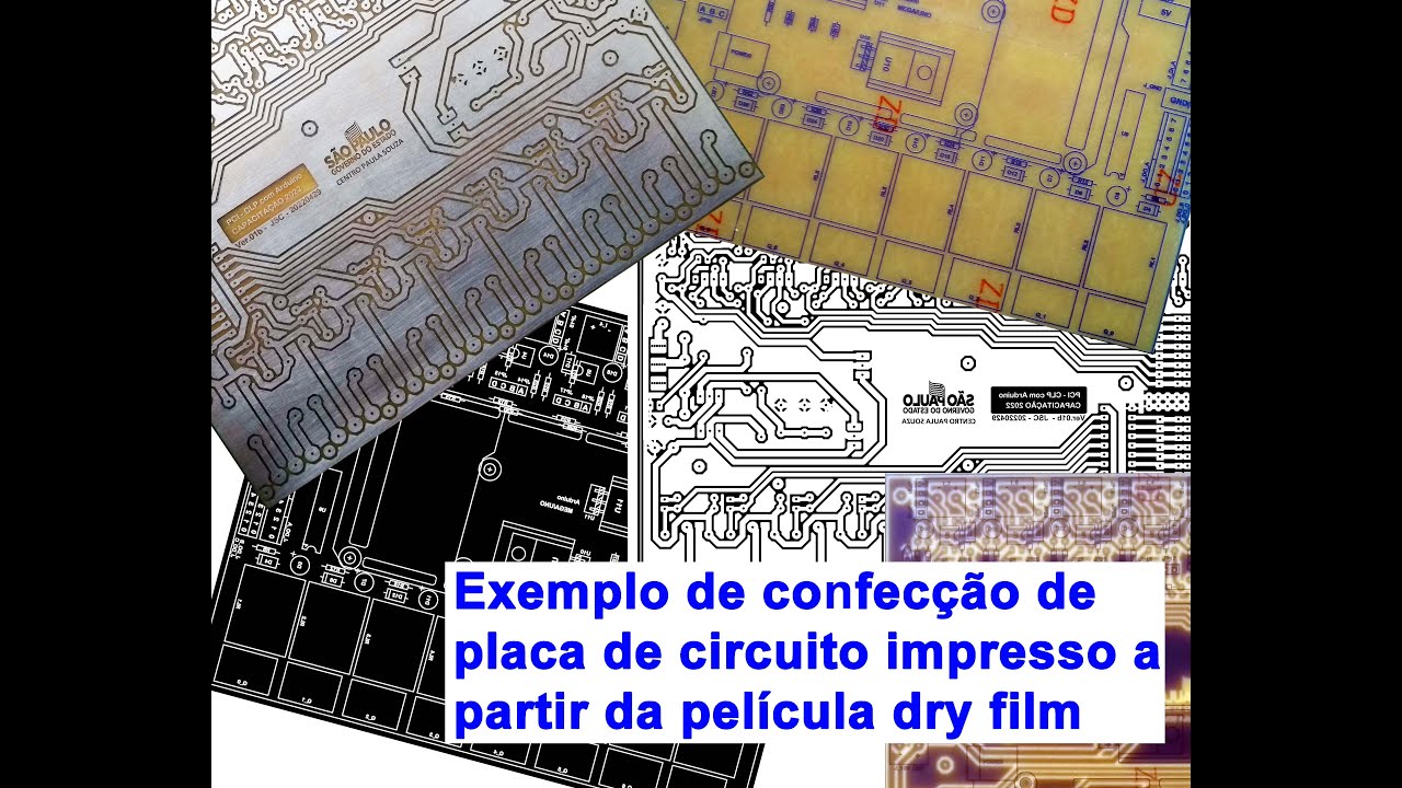 Exemplo de confecção de PCI com a película dry film