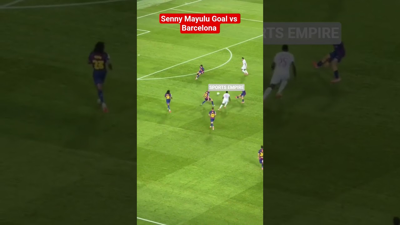 Senny Mayulu Goal vs Barcelona | Barcelona vs PSG #allgoals #barcelona #psg #sportsempire #ucl