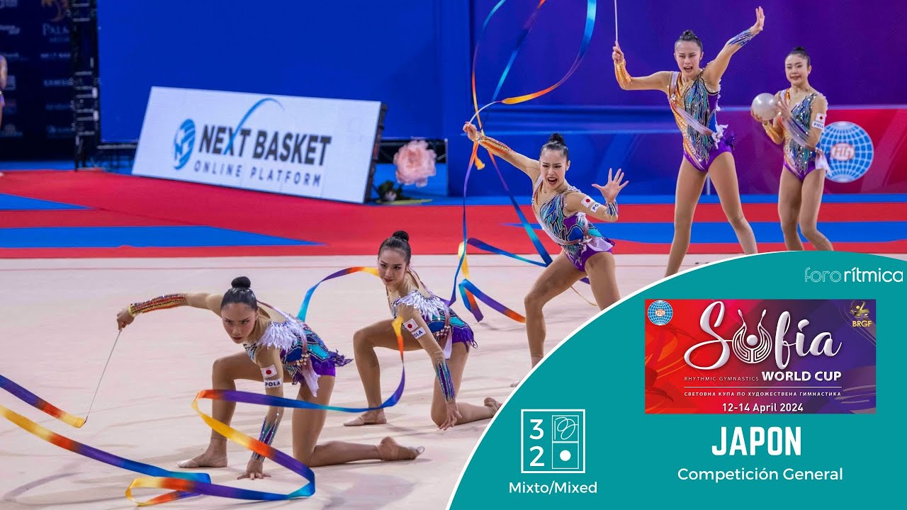 Japon 3 Cintas 2 Pelotas/3 Ribbons 2 Balls - FIG World Cup Sofia 2024