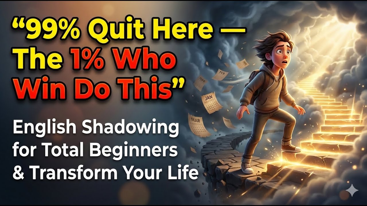 99% Quit Here — The 1% Who Win Do This || English Shadowing for Total Beginners