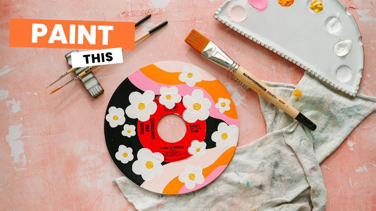 How to Paint Vinyl Records with Acrylic