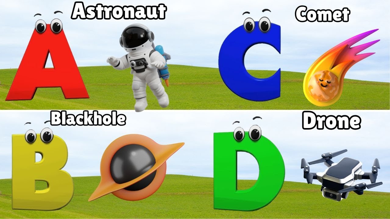 ABC Song , Phonics Sounds of Alphabet A to Z, Space Phonics Song, ABC Phonics Song, Nursery Rhymes
