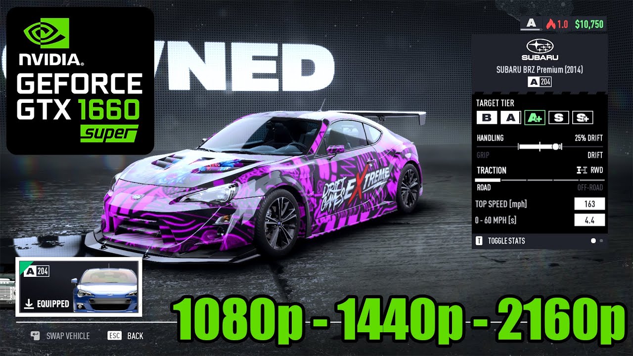 GTX 1660 Super + R5 5600X | Need for Speed™ Unbound ( Testing 1080p / 2K / 4K )
