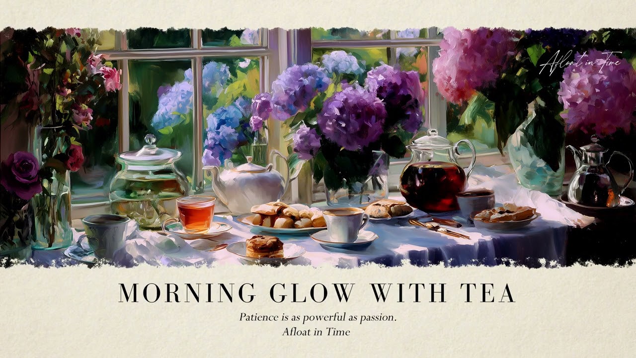 🌼 Morning Glow with Tea | Peaceful Piano Music for Relaxation, Focus, Reading, Study & Inner Calm