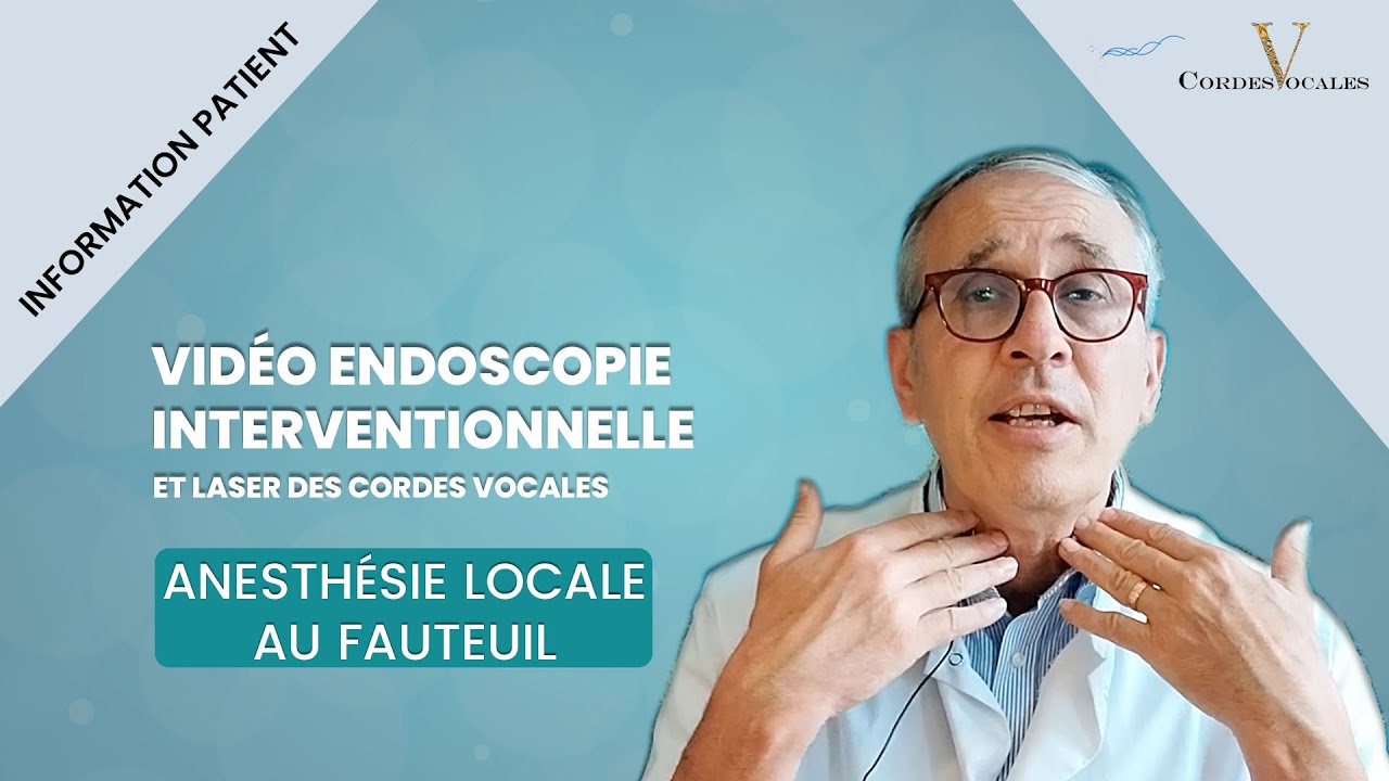 Comprendre votre laser sur les cordes vocales sous anesthésie locale (et votre biopsie)