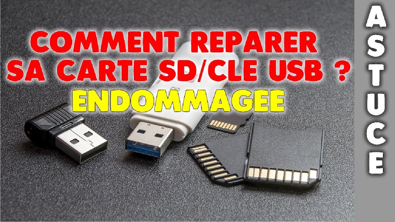 Comment réparer une carte Sd endommagée ?
