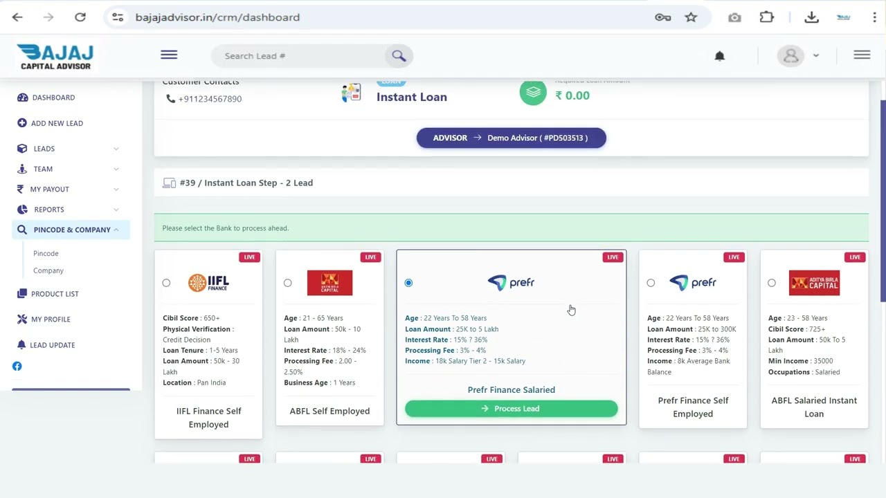 Earn by Giving Instant Loans | Become a DSA with Bajaj Capital | Full CRM Demo & Loan Process