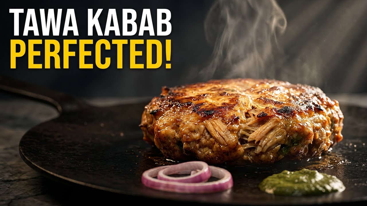 Easy Chicken Tawa Kabab | Ramadan Special Chicken Kabab