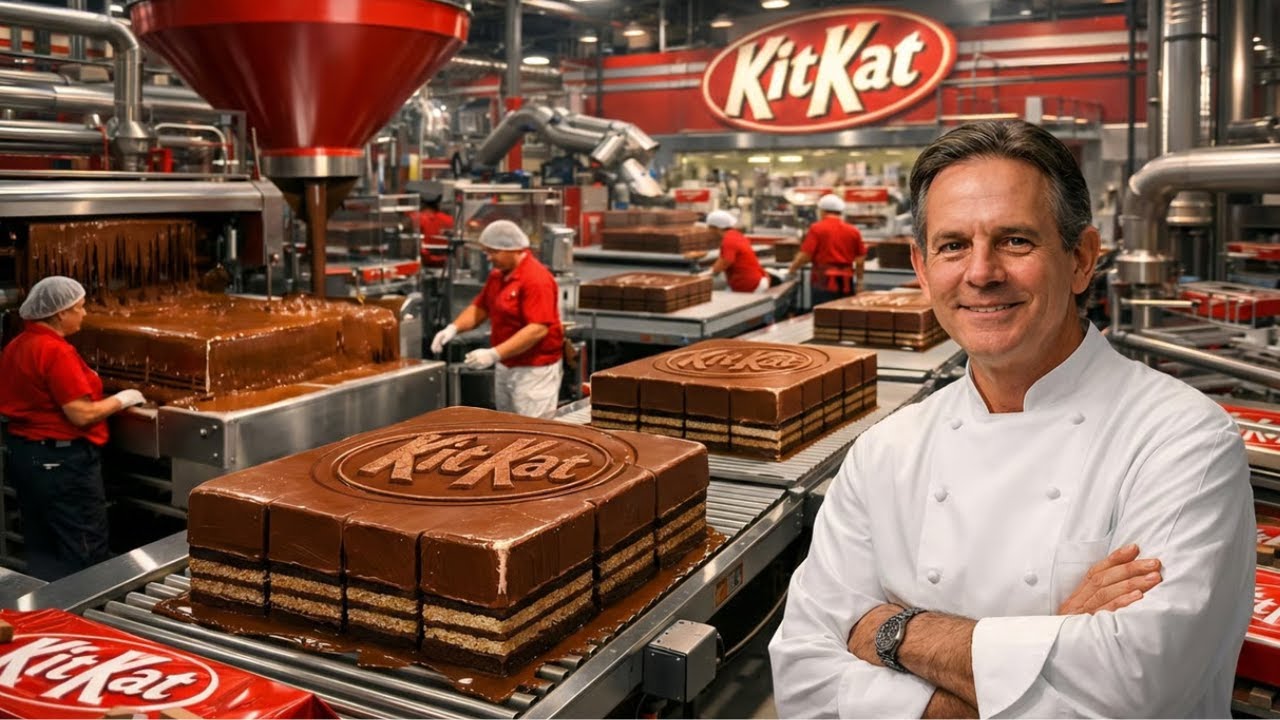 Inside the KitKat Factory: Thomas Keller’s 10,000 Bar Per Minute Speed (Full Process)