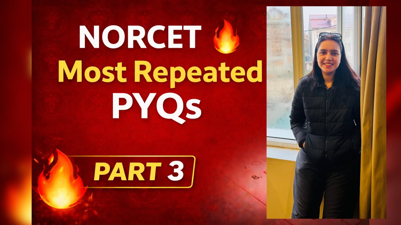 NORCET 2026 🔥 Most Repeated PYQs with Detailed Explanation | AIIMS NORCET Preparation