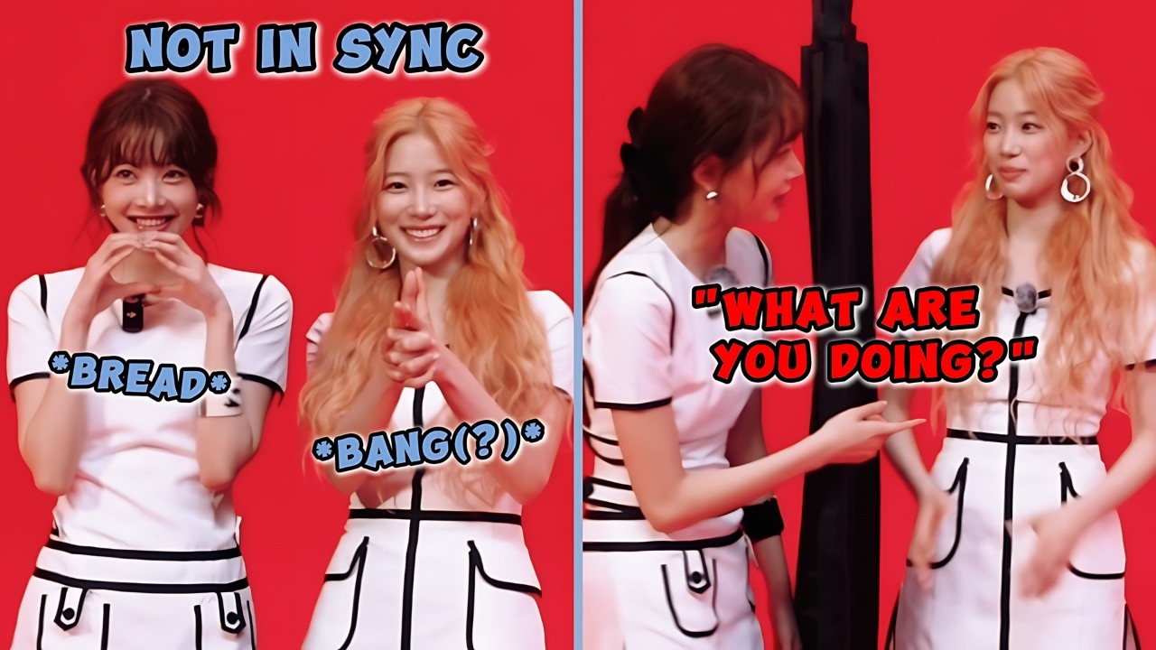 EUNCHAE almost got frustrated because KAZUHA wasn’t quite in sync with the telepathy game 😆