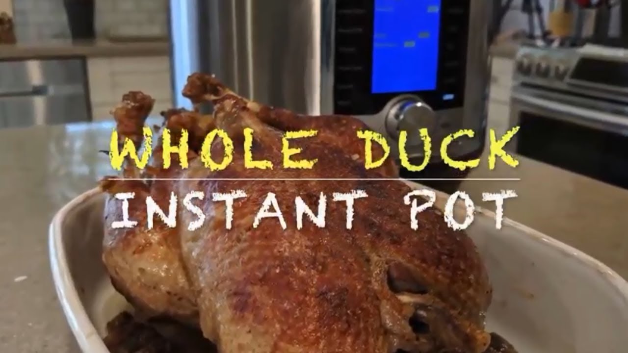 Instant Pot Whole Roast Duck Recipe [One simple hack makes it 10 times easier]