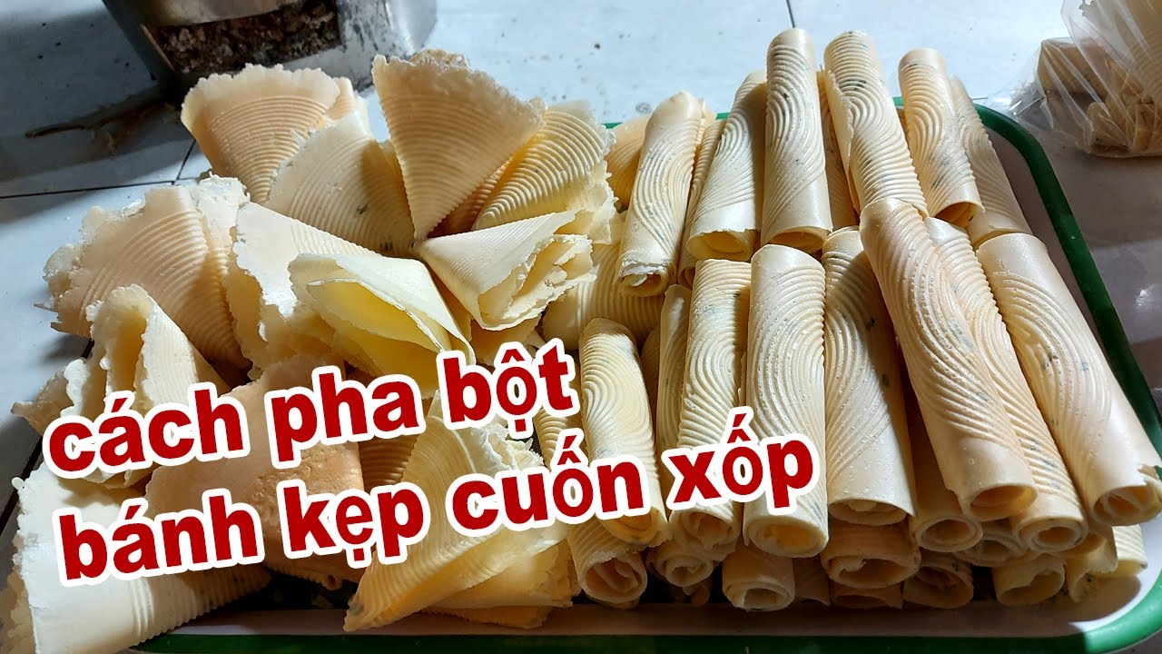 bánh kẹp cuốn xốp hướng dẫn làm bánh kẹp#songnuocmientay