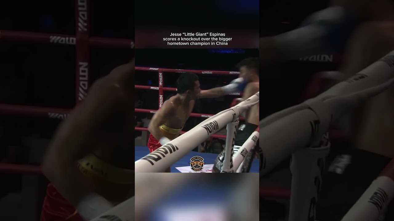 Jesse &ldquo;Little Giant&rdquo; Espinas scores a knockout over the bigger hometown champion in China