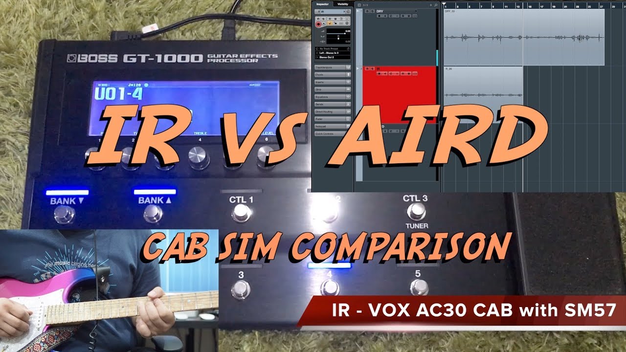 GT-1000 : IR vs AIRD - Cab Sim Comparison