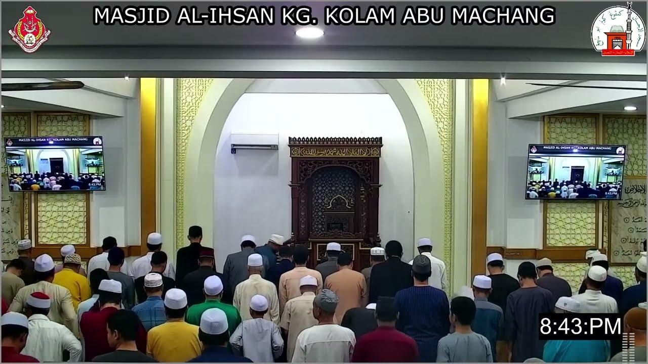 Siaran Langsung Solat Sunat Tarawih - Malam Ke-4 Ramadhan 1447 H