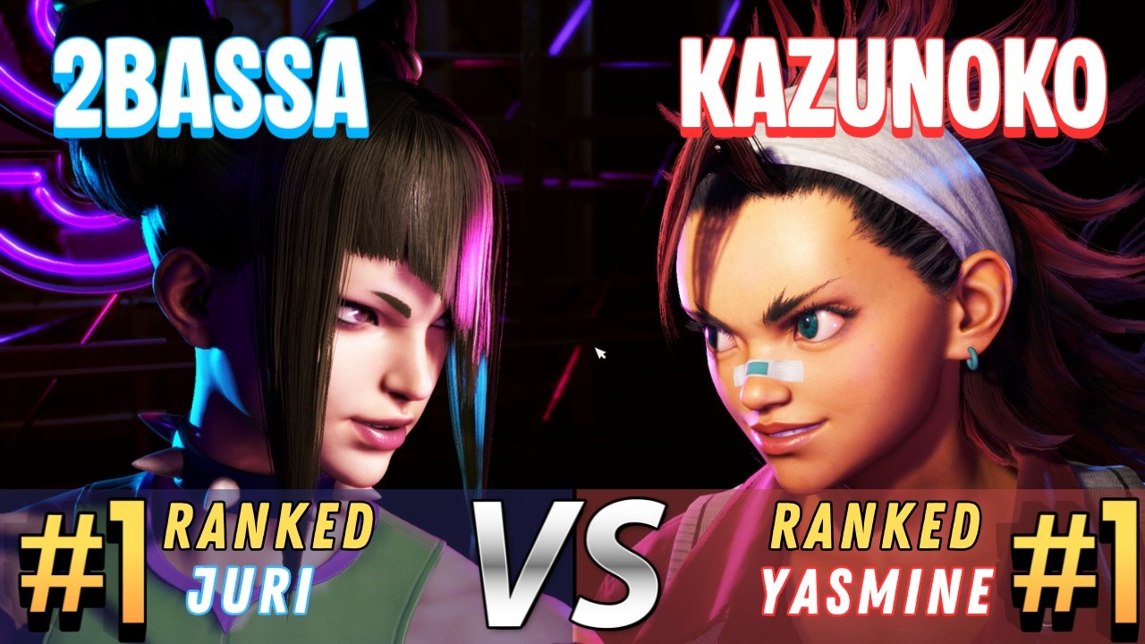 SF6 ▰ Kazunoko (Ranked #1 Yasmine) vs 2BASSA (Ranked #1 Juri) ▰
