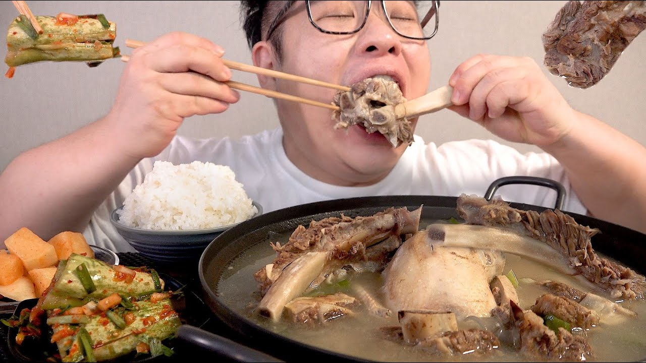 여름아 이제가라 말복이다 삼계탕에 갈비탕까지 맛사운드 samgyetang galbitang mukbang Legend koreanfood asmr