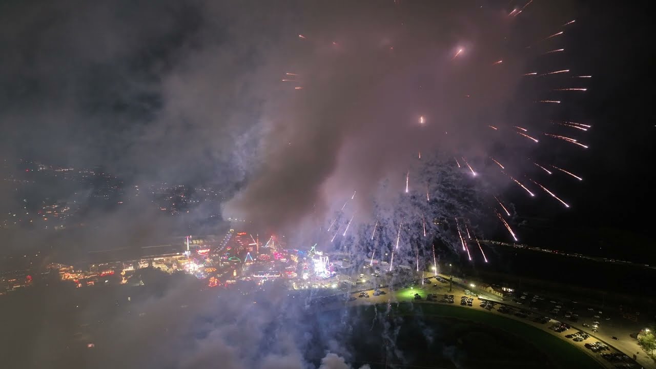 DRONED FIREWORKS DEL MAR FAIR 2024 | 4K