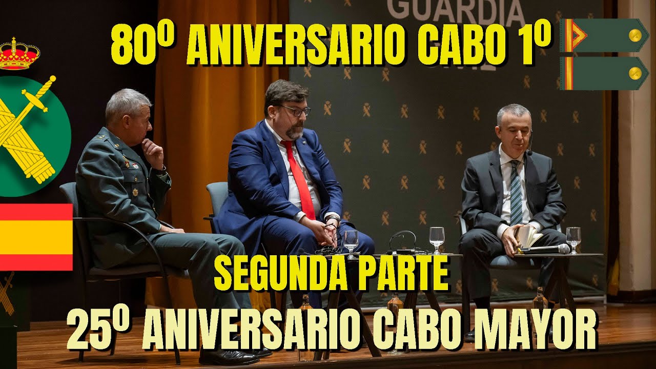 Acto 80 aniversario Cabo 1º y 25º aniversario Cabo Mayor. Segunda parte
