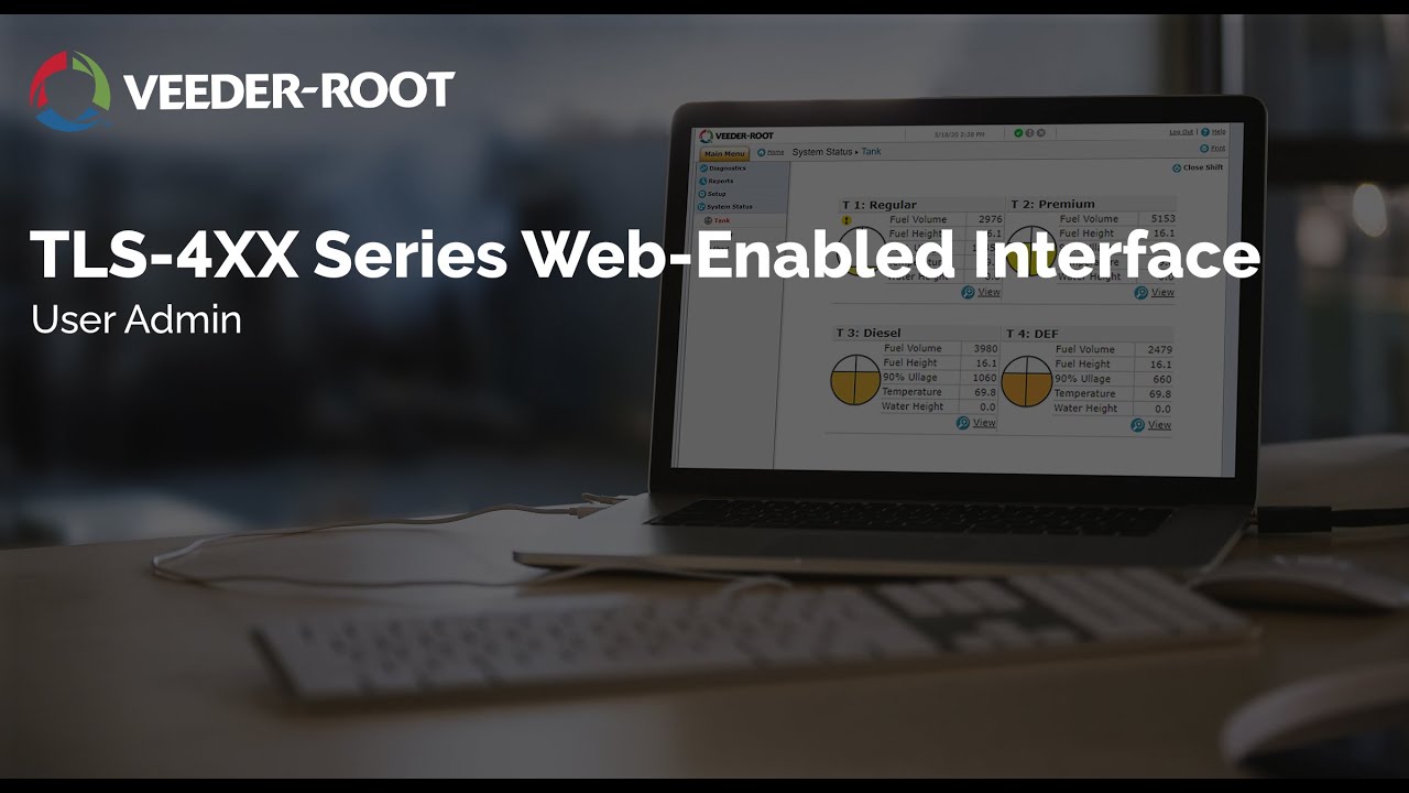 TLS-4XX Series Web Enabled Interface:  User Admin