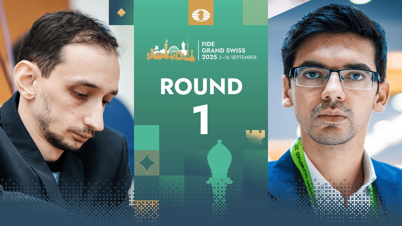 🇦🇲 Robert Hovhannisyan VS Anish Giri 🇳🇱 | FIDE Grand Swiss 2025 | Round 1 | Board 7
