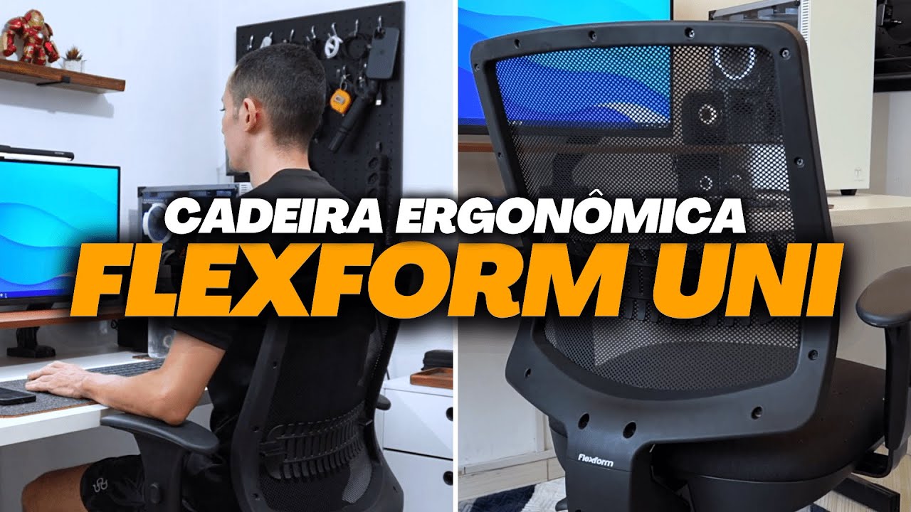 ESSA É A MELHOR CADEIRA ERGONÔMICA CUSTO BENEFÍCIO | Flexform Uni