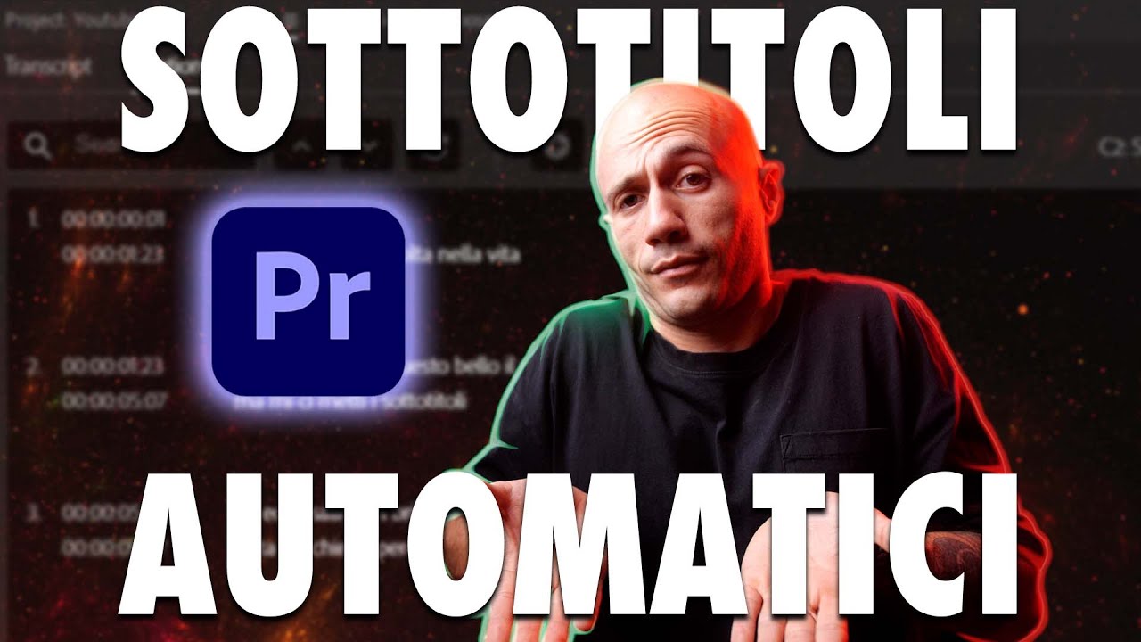 Sottotitoli automatici con Premiere Pro 2021 | SPEECH TO TEXT