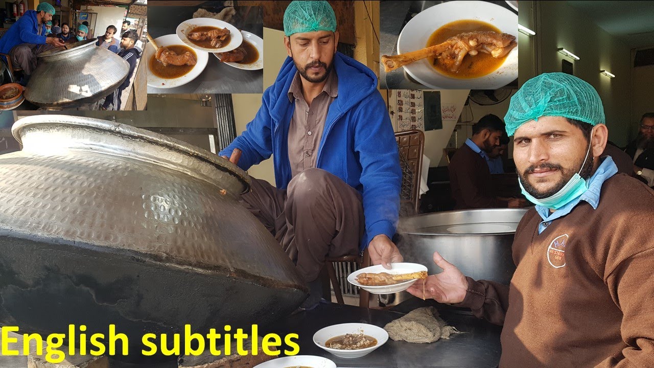 200 kg Siri Paye Early Morning Indian amratsari desi Nashta Breakfast Recipe Pakistan Street Food