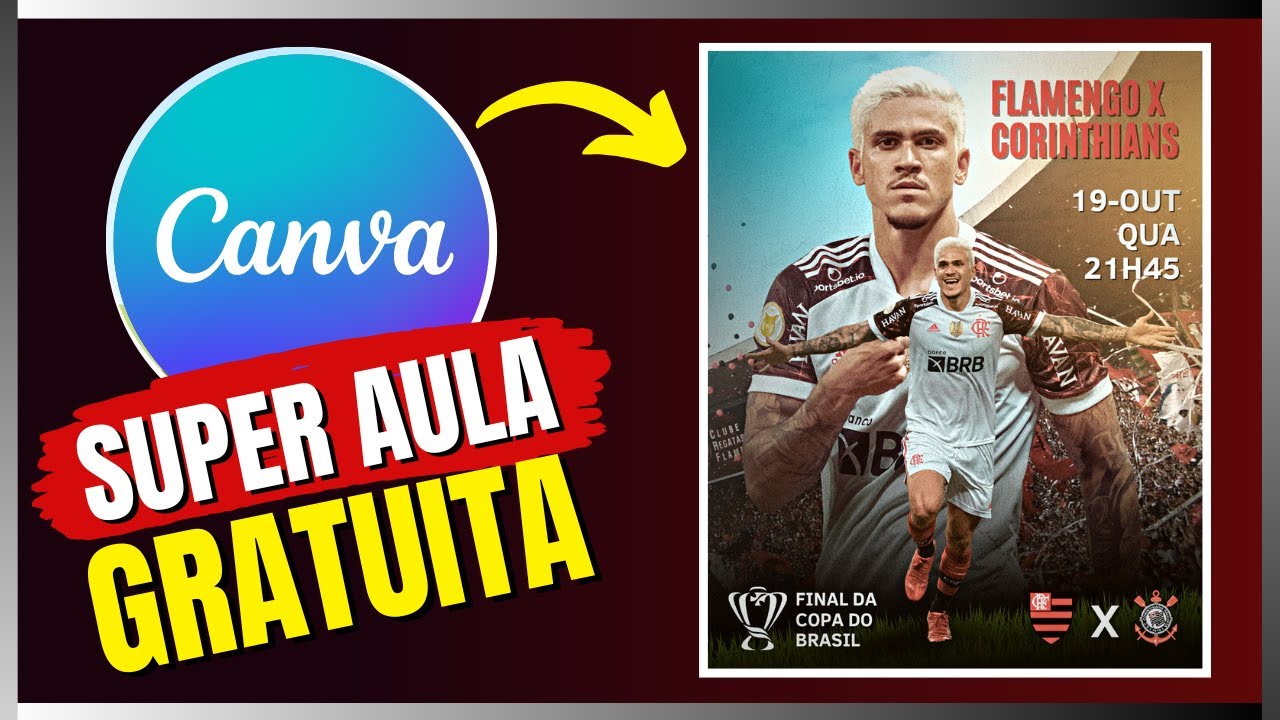 CRIANDO FLYER ESPORTIVO PROFISSIONAL NO CANVA GRÁTIS