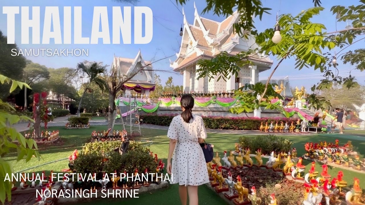 Phanthai Norasing Shrine Annual Festival 2026 , Thailand Vlog