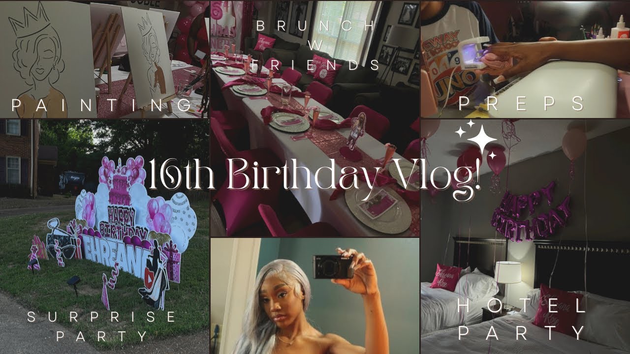 16th BIRTHDAY VLOG! preps | painting | surprise party + MORE
