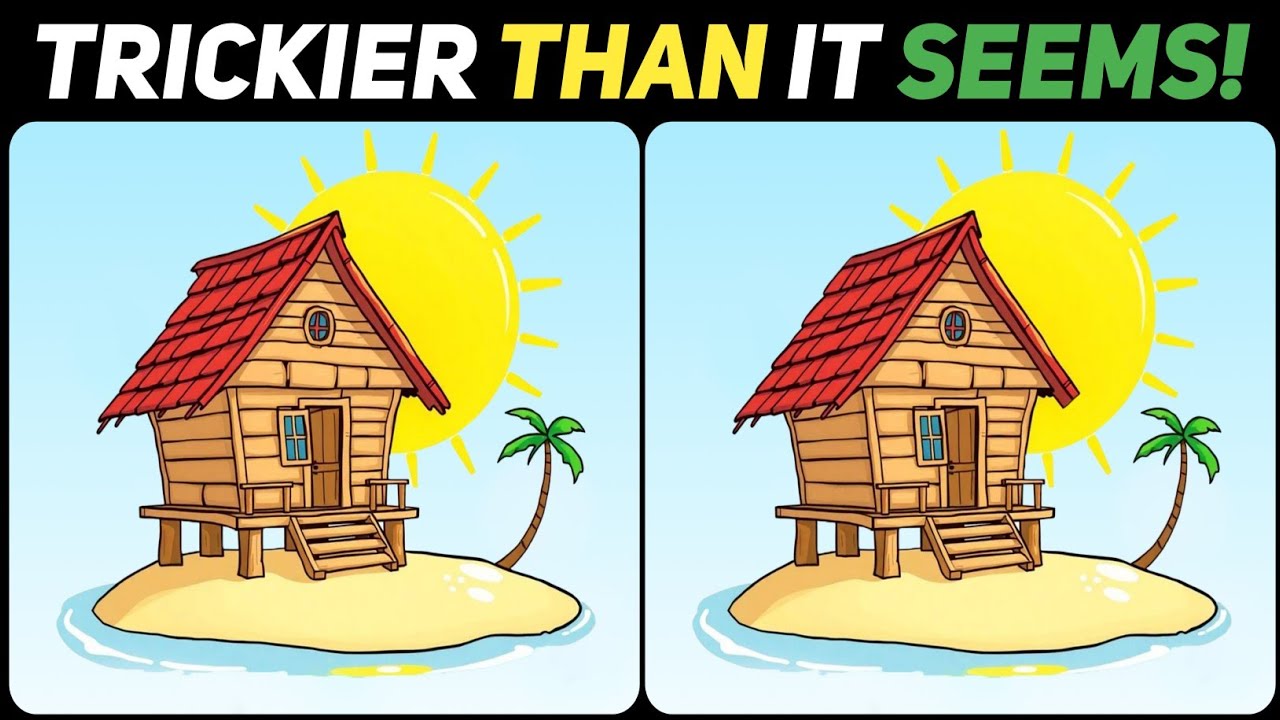 This Puzzle Is WAY Harder Than It Looks! Find 3 Differences 🤯